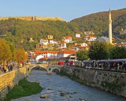 Blick auf die Altstadt von Prizren