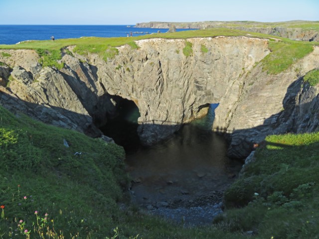 Tiefer Krater des Bonavista Dungeon, Neufundland