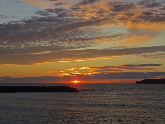 Sonnenuntergang überm Meer im Gros Morne Nationalpark Neufundland