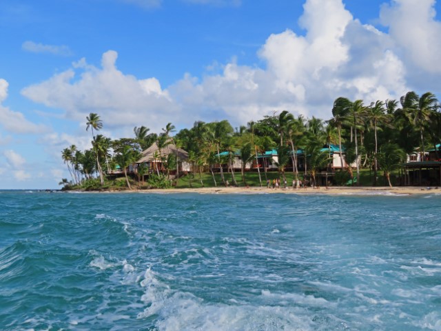 Little Corn Island vom Wasser aus gesehen