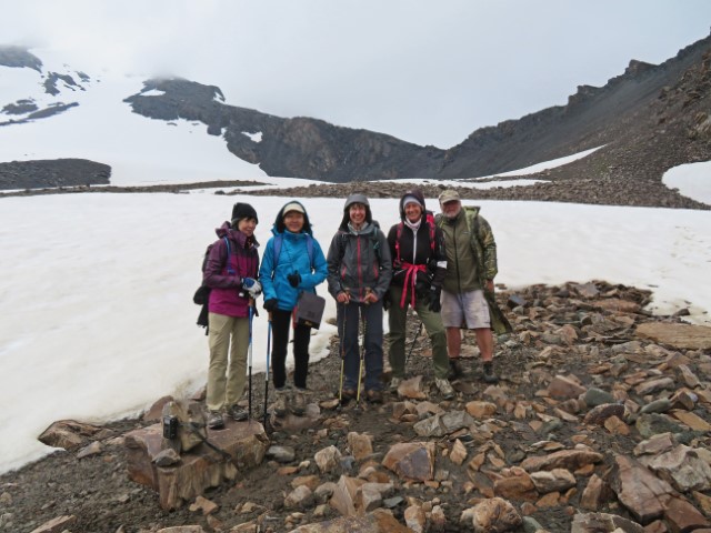 Forschergruppe im Tien Shan Gebirge Kirgistans