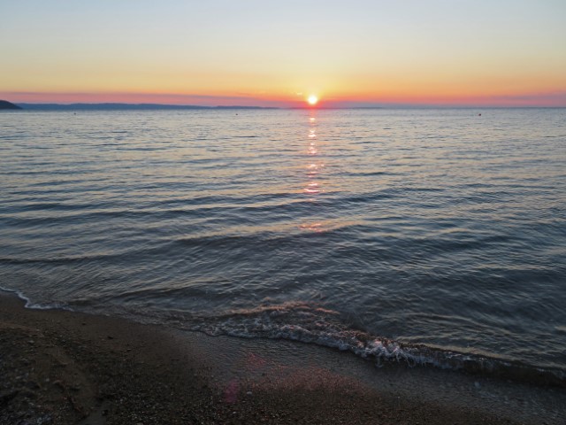 Sonnenuntergang überm Meer