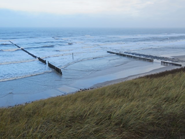 Bick übers Wattenmeer von Wangerooge mit Dünen