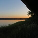 Abendstimmung am Vogelbeobachtungsstand am Rederangsee