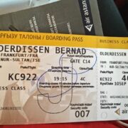 Business Class Ticket von Air Astana