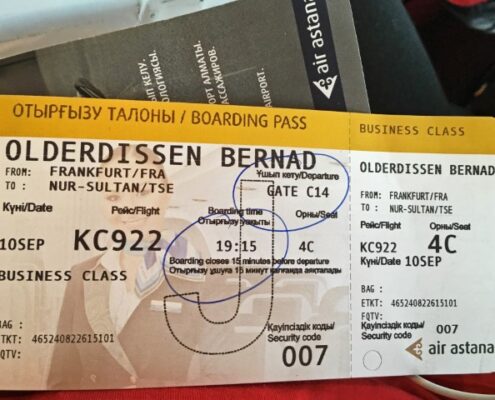 Business Class Ticket von Air Astana