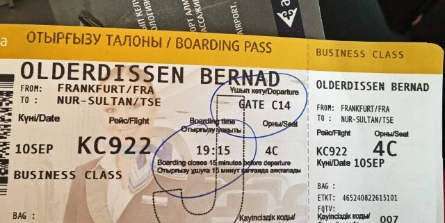 Business Class Ticket von Air Astana