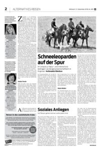 Artikel über ein Festival in Kirgistan